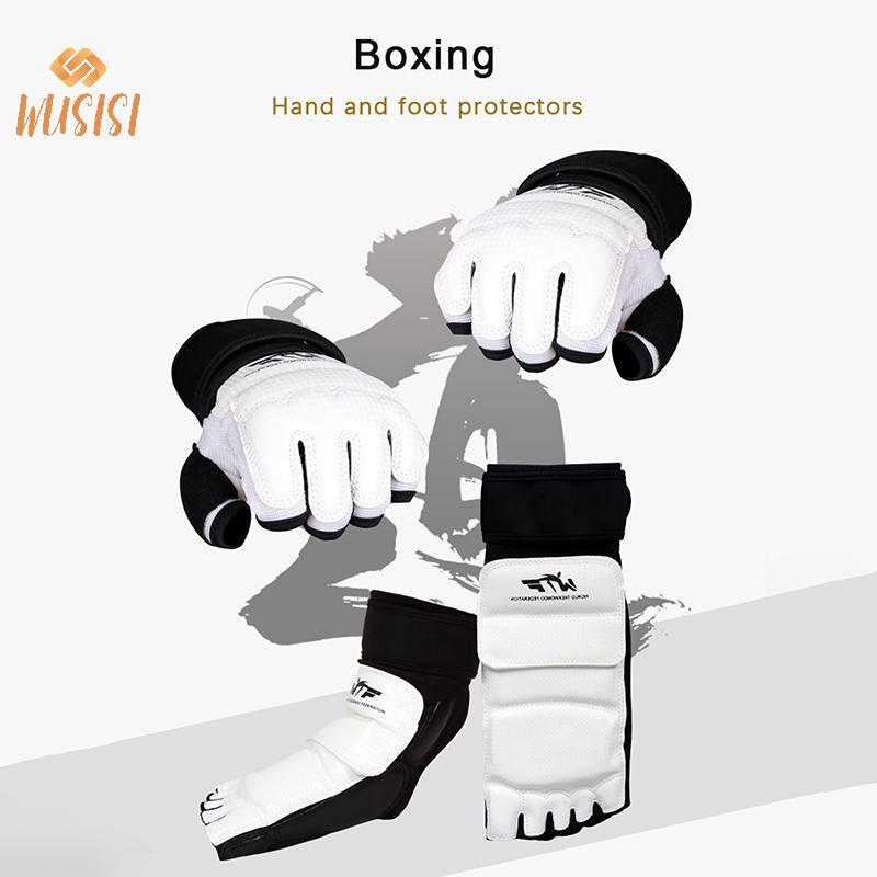 Găng tay và tất bảo hộ bằng da cho Taekwondo, Karate và Boxing - Bảo vệ mắt cá chân và bàn chân