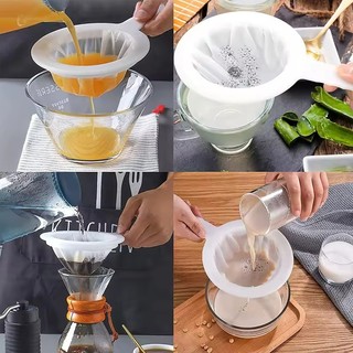 120 200 400 Lưới Bếp Lọc Nylon Siêu Mịn - Muỗng Lọc Sàng Nhựa Cho Sữa Đậu Nành