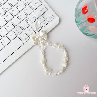 Ngọt Ngào Thời Trang Gấu Nhỏ Nơ Lãng Mạn Hoa Tulip Trái Tim Tình Yêu Cao Cấp Cảm Giác Điện Thoại Vòng Tay Phụ Kiện Mặt Dây Chuyền Màu Động Vật Nhỏ