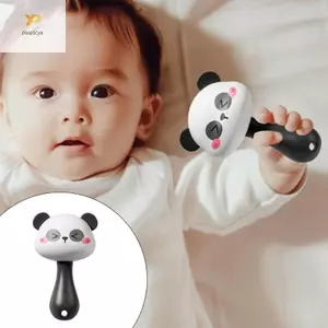 PPY Panda Chủ Đề Âm Nhạc Lục Lạc Đồ Chơi Khuyến khích Tay Cầm Cảm Giác Maracas Đồ Chơi Cho Bé
