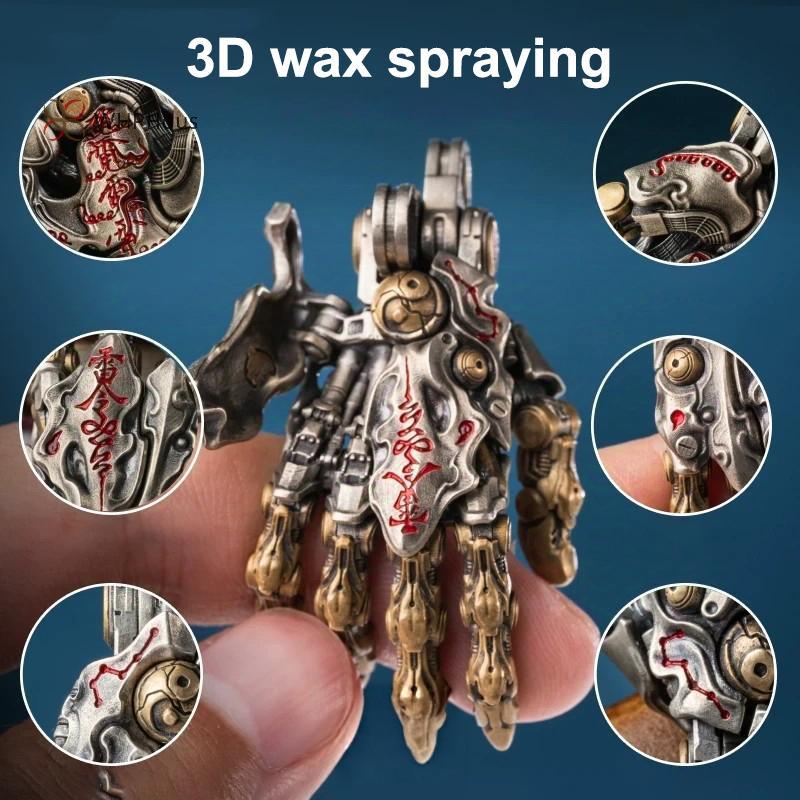 < WHPHous-t > Tay robot sáng tạo có thể di chuyển được khớp ngón tay Mặt dây chuyền tay Trang trí nhỏ cho đồ trang trí bàn làm việc giảm căng thẳng