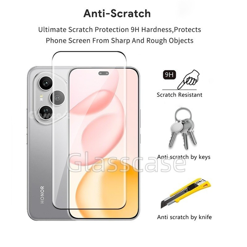 2 Trong 1 9H HD Bảo Vệ Màn Hình Kính Cường Lực Cho Honor 400 pro lite 400pro 400lite 400smart Honor400 Honor400pro Bảo Vệ Màn Hình Camera Mặt Sau Ống Kính Bảo Vệ Full Cover Phim Trước