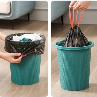 1 / 3 / 5 Cuộn Nhà Bếp Làm Dày Túi Đựng Rác Dây Rút Dùng Một Lần - Nhà Túi Đựng Rác Dung Tích Lớn