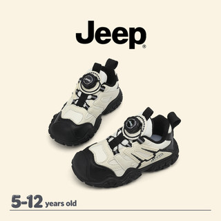 JEEP Giày Trẻ Em Bé Trai Bé Gái Thu Đông Lông Cừu Mỏng Ấm Áp Chống Mài Mòn Trường Chạy Bộ Giày Thể Thao