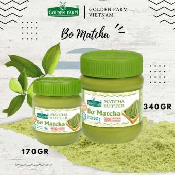 Bơ Golden Farm vị Matcha Size 170g Và 340g, Thơm Béo Đậm Mùi Matcha Cho Bữa Sáng Ngon Bổ Dưỡng