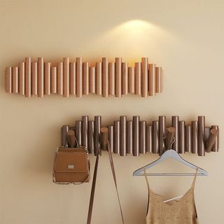 Hiện đại đơn giản rắn gỗ phím móc thiết kế lỗ miễn phí cho cửa vào nhà phòng ngủ và tường gắn kết