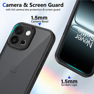 Dành Cho OnePlus 13T 5G / 13s 5G Ốp điện thoại Cứng Mờ Da-Cảm Giác Mềm Khung TPU Chống Sốc Mỏng Vỏ