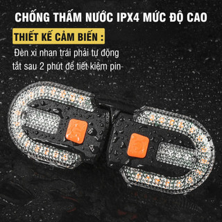 Đèn Xi Nhan Xe Đạp Có Thể Tách Rời Gắn Nhiều Vị Trí Đèn Hậu Xe Đạp Cảnh Báo An Toàn Điều Khiển Không Dây Chống Nước