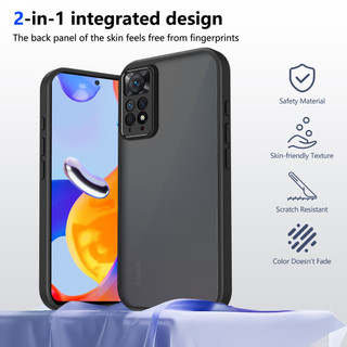 Dành Cho Redmi Note 11 Pro 4G / 5G / Note 12 Pro 4G Ốp điện thoại Cứng Mờ Da-Cảm Giác Mềm Khung TPU Chống Sốc Mỏng