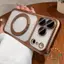 Giá đỡ xoay mờ mạ từ tính Vỏ điện thoại iphone 17 Pro Max 16 15 cho vỏ iPhone Vỏ cứng PC chống sốc