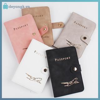 Deyangk Chống Thấm Nước Hộ Chiếu Có Bao Da Du Lịch Thẻ Tín Dụng Ví Dễ Thương Hộ Chiếu Sách Dành Cho Nữ / Nam Hộ Chiếu Bao VN