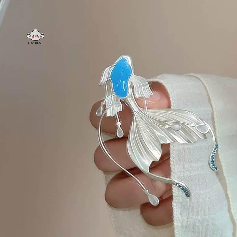 Trang sức thổ cẩm cá tiên sang trọng, chất liệu thổ cẩm cao cấp, phù hợp làm phụ kiện thời trang