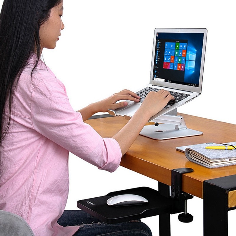 Kẹp Nối Dài Trên Cổ Tay Còn Lại Miếng Lót Chuột Tiện Dụng Khay Để Bàn Đính Kèm Trượt Ra Chuột Nền Tảng Dưới Kệ Để Bàn