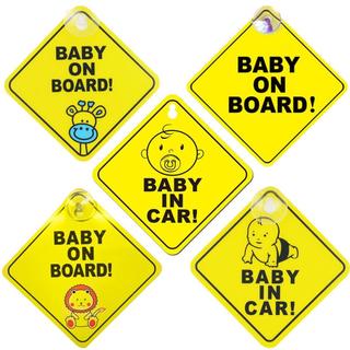 Baby on Board Sign Stickers Baby on Board Reflective Decal Child in Car Stickers for Window Bumper Safety Warning hdjvn