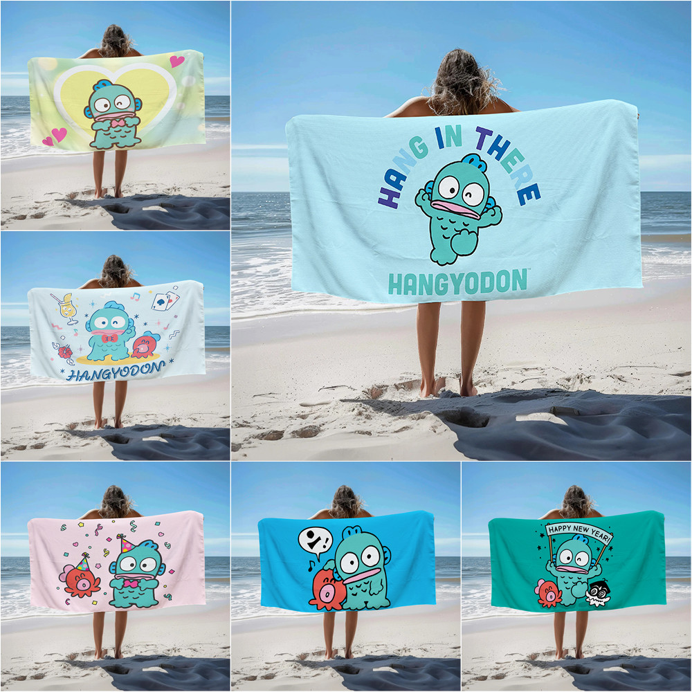 Khăn tắm Sanrio Hangyodon, Khăn tắm bể bơi đi biển, Quà tặng kỷ niệm sinh nhật