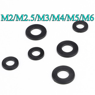 vòng đệm nhựa phẳng Long đền nhựa Đen các cỡ M2 / M2.5 / M3 / M4 / M5 / M6 【 JYD-ZZ-Z】