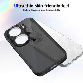 Dành Cho OPPO Reno 11 Pro 5G Ốp điện thoại Cứng Mờ Da-Cảm Giác Mềm Khung TPU Chống Sốc Mỏng Vỏ