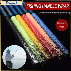 Băng dính cho cần câu và vợt tennis, 180cm, chống mài mòn, đàn hồi tốt, chống trượt, màu sắc bền bỉ