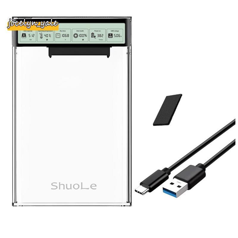 Hộp đựng ổ cứng 2,5 Inch sang USB3.2 Vỏ ổ cứng cho ổ cứng SSD Hộp ổ cứng 5Gbps Type-C Vỏ bọc ổ cứng gắn ngoài HD