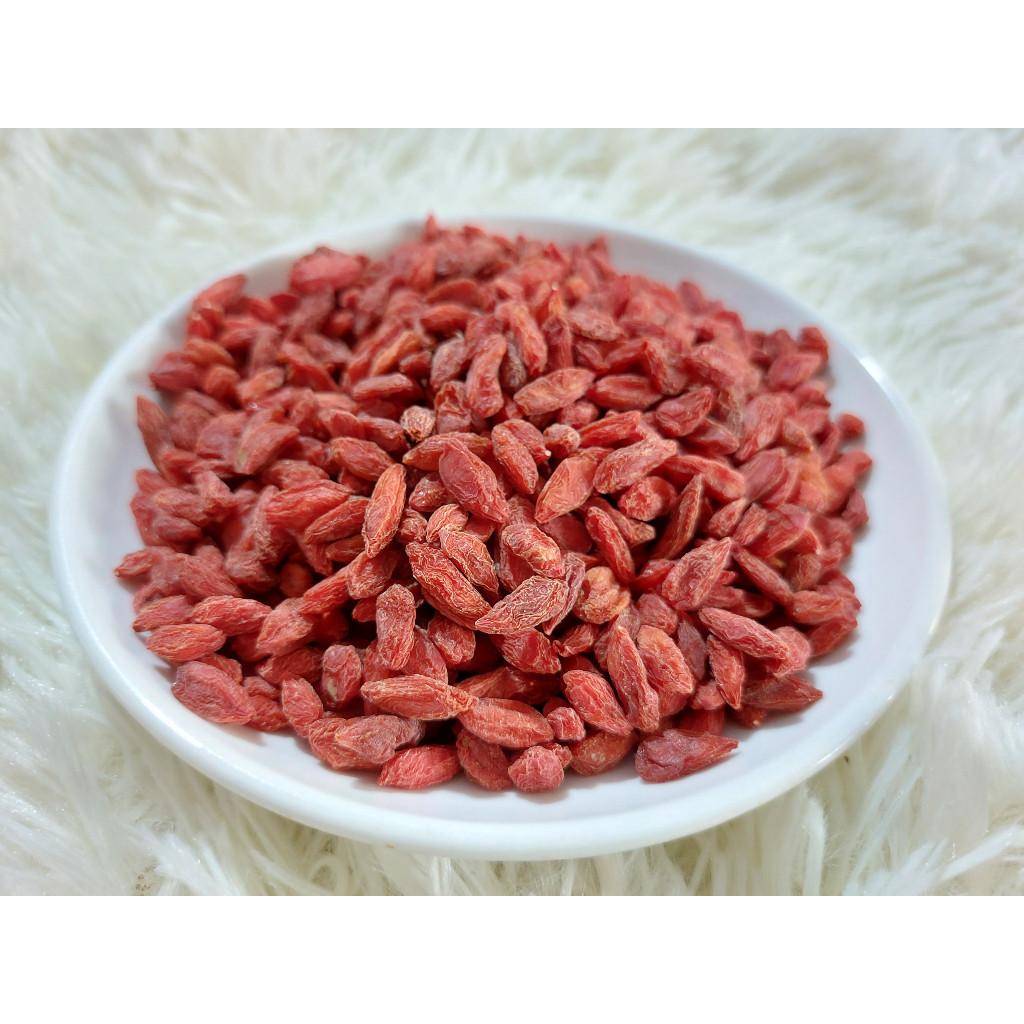 Kỷ Tử Đỏ Ninh Hạ 100Gr ( Hạt To ) - Trà Kỷ Tử Đẹp Da - Dùng Nấu Chè - Hầm Canh