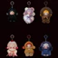 BH2 SKULLPANDA Thế Hệ Thứ 3 Không Ngủ Rạp Hát Ánh Sáng Dệt Sân Vườn Vinyl plushie Mù Hộp Túi Charm HB2