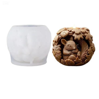 Giáng Sinh 3d Sóc Khuếch Tán Khuôn Tự Làm Sóc Khuôn Silicon Chất Lượng Cao Cho Tự Làm Thủ Công Trang Trí Nhà Cửa Ngày Lễ Trang Trí