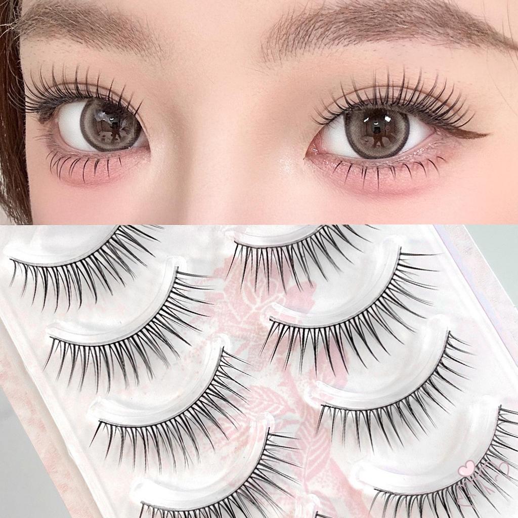 Lông mi giả mắt búp bê châu Á tự nhiên - Dải đơn có thể tái sử dụng cho ngày lễ cưới hàng ngày