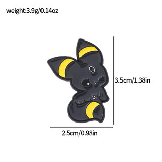 7 Cái / bộ Pokemon Eevee Kim Loại Huy Hiệu Pokemon Hợp Kim Thổ Cẩm Trang Trí Phụ Kiện Pin