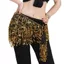 GUSTAVA Belly Dance Hip Scarf, Bohemian Sequins Nữ Thắt Lưng Váy, Tua Rua Thời Trang Bụng Đai Khiêu Vũ Thể Hiện Trang Phục