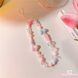 Ngọt Ngào Thời Trang Gấu Nhỏ Nơ Lãng Mạn Hoa Tulip Trái Tim Tình Yêu Cao Cấp Cảm Giác Điện Thoại Vòng Tay Phụ Kiện Mặt Dây Chuyền Màu Động Vật Nhỏ
