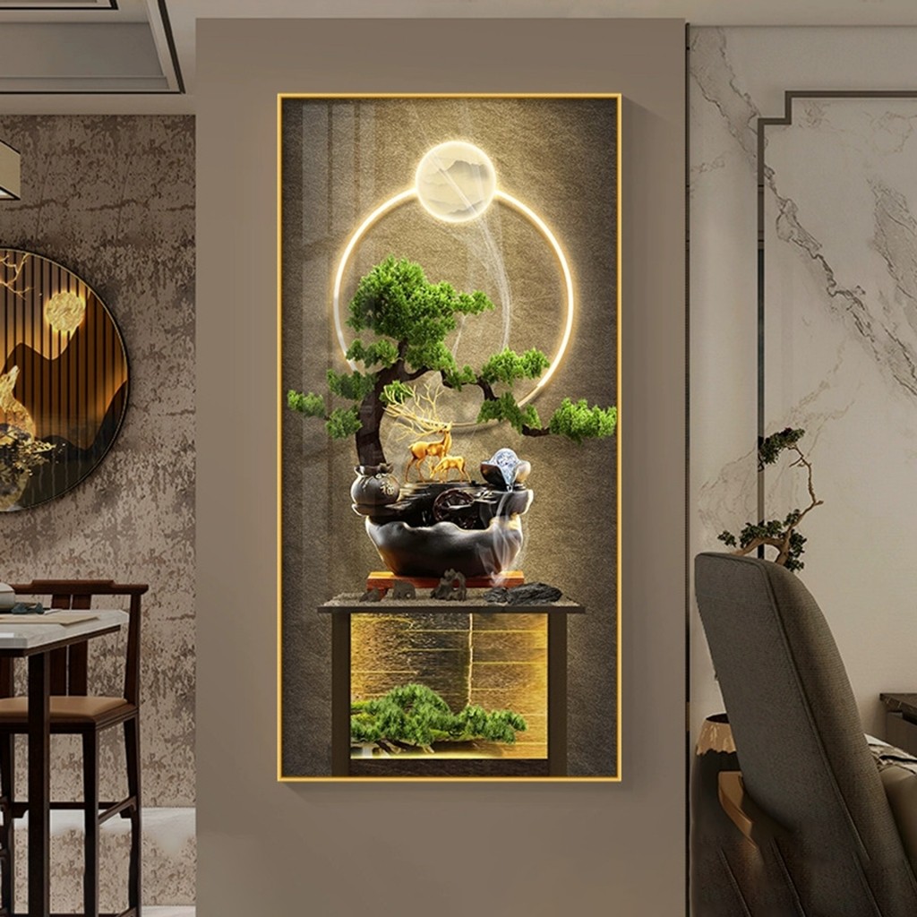 Tranh Tráng Gương "Cây cảnh", Tranh Treo Decor - Trang trí hành lang Lối Vào Tranh Treo Phòng Khách/ Phòng Ngủ/ quà tặng