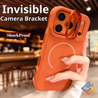 Ốp điện thoại bảo vệ ống kính cao cấp cho IPhone 17 Pro Max 17Air 11 12 13 14 15 16 Pro Max Plus Vỏ từ tính silicon Vỏ chống sốc