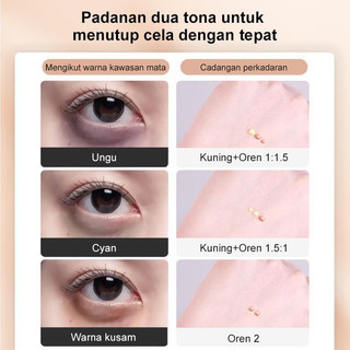 ZFC Kem che khuyết điểm mắt hai màu giúp che vết thâm, làm sáng vết rãnh nước mắt, xóa quầng thâm, làm mờ nếp nhăn mắt, che khuyết điểm