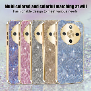 Vỏ Chống Sốc Cho HonorX9d Honor X9d 5G gợn Nước Sang Trọng Mạ Điện Cô Gái Vàng Vỏ Điện Thoại Bảo Vệ Mặt Sau Bìa Cứng