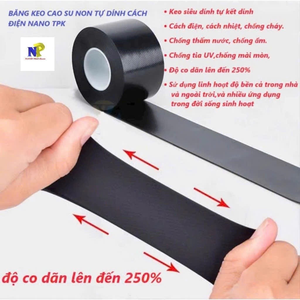 Băng dính cách điện cao su non J20,băng keo cách điện,băng dính cao thế,băng dính điện,băng keo điện,băng dính cuốn dây