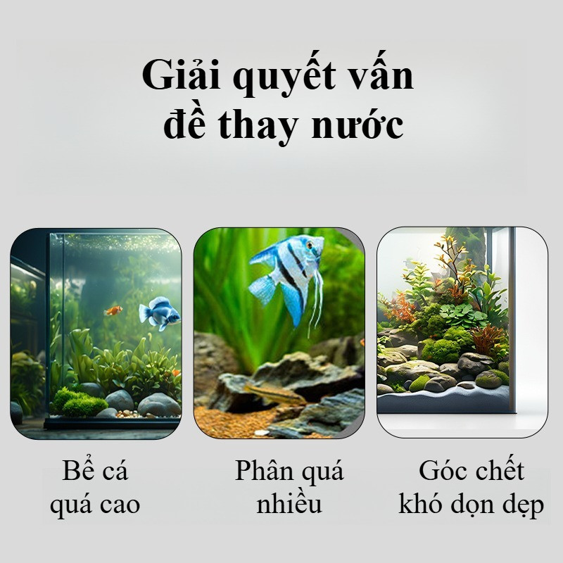 Ống Bơm Tay Thay Nước Hồ Cá – Dụng Cụ Hút Cặn Bể Cá, Bơm Nước Vệ Sinh Thuỷ Sinh Tiện Lợi Hiệu Quả