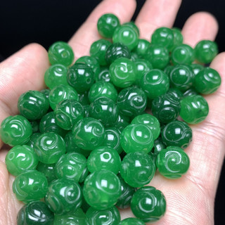 ((5 cái) Ngọc mã lai rồng bóng giấy 10mm - Phụ kiện tự làm vòng tay)
