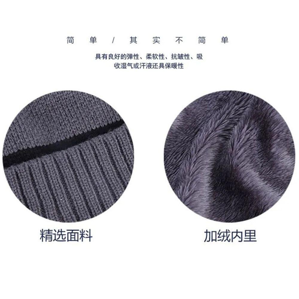 Mũ Beanie Dệt Kim Dày Lớp Lông Cừu - Ấm Áp Cho Thu Đông GETVOW