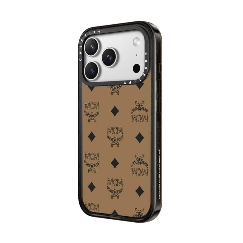 Ốp lưng CASECASE X MCM Visetos - Vỏ tác động hút từ tính cứng trong suốt cho Apple IPhone 12 13 14 15 16 17 Pro Max Air Plus có hộp