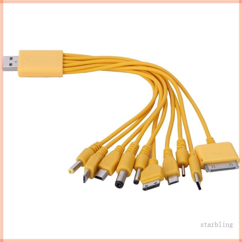 Star Tiện Lợi USB Nhiều Cáp Sạc Nhiều Dây Sạc Kết Nối USB