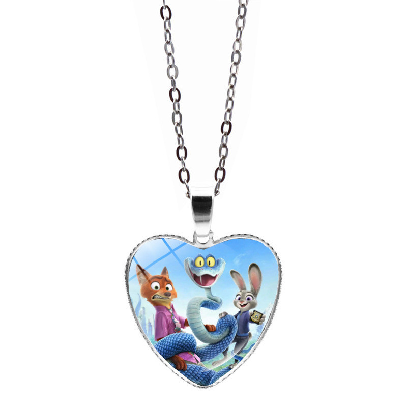Đeo cổ hình nhân vật Nick Wilde và Judy Hopps từ Zootopia -Accessory thời trang đa năng