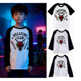 Áo thun theo chủ đề Stranger Things Hellfire Club - Áo thun ngắn tay cổ tròn hợp thời trang dành cho trẻ em Unisex