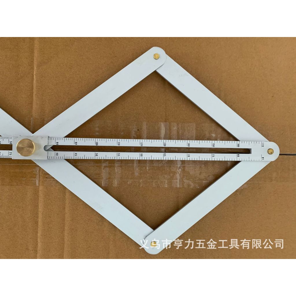 Thép không gỉ Dao Thước Góc Thước Dày Cắt Cạnh Trang Trí Gỗ Cửa Sổ Protractor Đa Năng Protractor CCLB