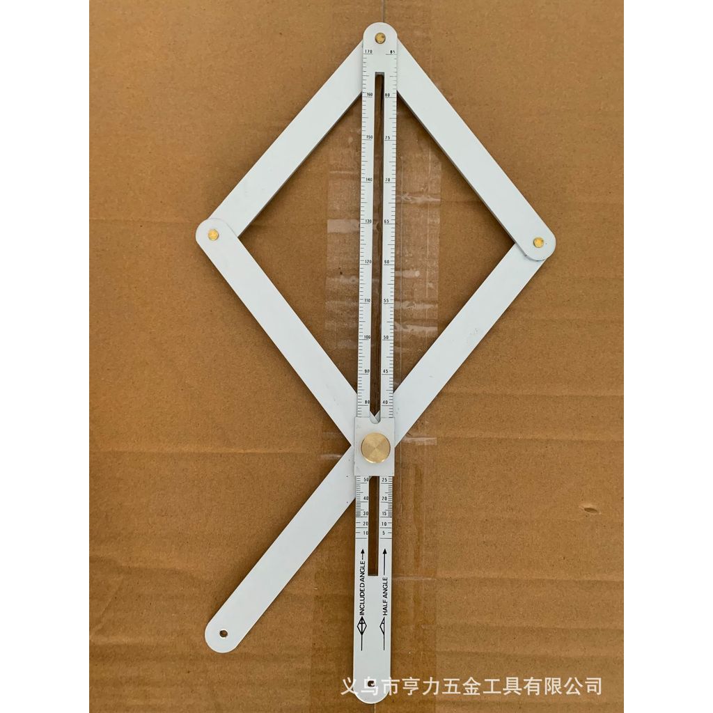 Thép không gỉ Dao Thước Góc Thước Dày Cắt Cạnh Trang Trí Gỗ Cửa Sổ Protractor Đa Năng Protractor CCLB