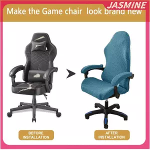 JASMINE Thời Trang Đơn Giản Tại Nhà Ghế Chơi Game Universalputer Trò Chơi Ghế Cạnh Tranh Tựa Lưng Tay Đàn Hồi Xoay Ghế Bao JASMINE