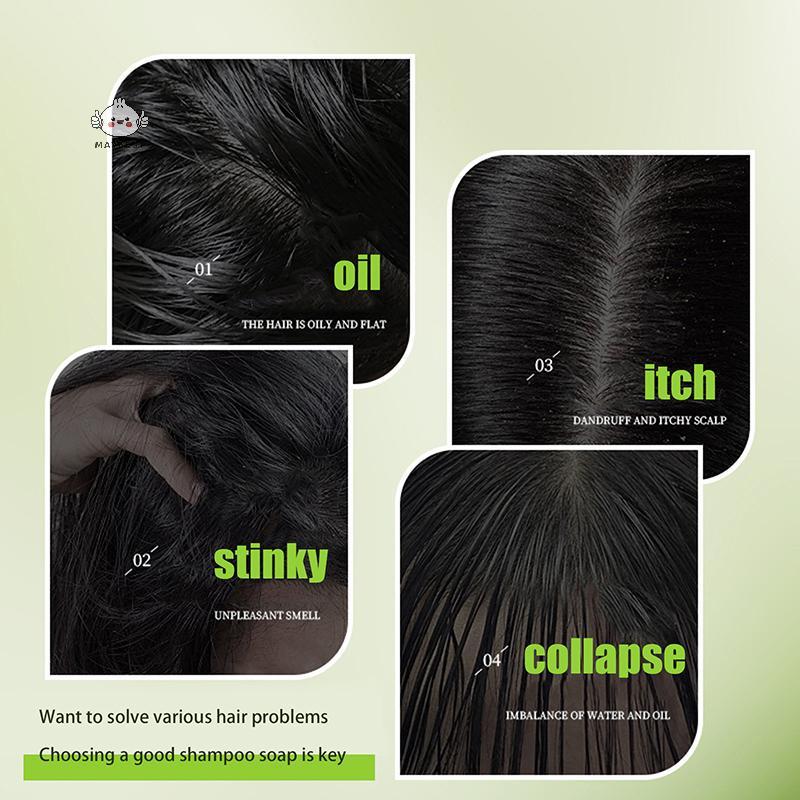 Xà phòng dầu gội thảo dược tự nhiên maybest Usman Grass & Platycladus Xà phòng thủ công Nuôi dưỡng tóc, kiểm soát dầu, sảng khoái, chăm sóc tóc mềm mại và êm dịu 120g {VN}