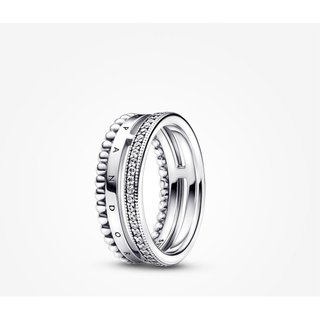 Nhẫn Pavé & Hạt Logo Chữ Ký Mới 2026