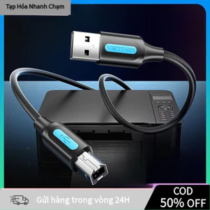 【COD】Cáp Máy In USB Vention USB Type A Male To B Male, Chiều Dài 1M Đến 2M, Tốc Độ Nhanh, Hiệu Quả Cao, Chống Ăn Mòn, Vỏ