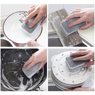 5 / 10 / 15 Miếng Bọt Biển Rửa Chén Hai Mặt - Hộ Gia Đình Đa Năng Magic Tẩy Rửa Dụng Cụ Vệ Sinh Nhà Bếp