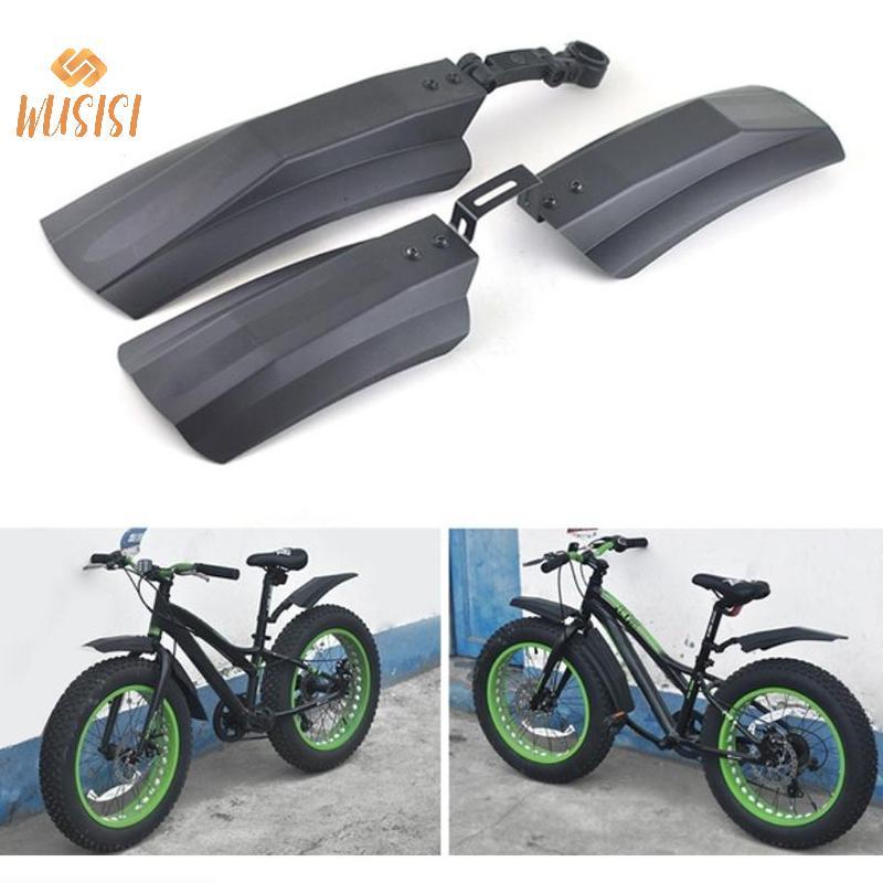 [WUSISI] 2 Chiếc Xe Đạp Tuyết Phía Trước Phía Sau Chắn Bùn Bảo Vệ Chắn Bùn Cho Lốp Mỡ MỚI